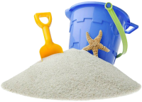 a sand bucket and shovel